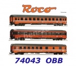 74043 Roco  Set č.1 - 3 vozy EC 60 "Maria Theresia", OBB
