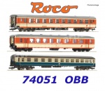 74051 Roco 3 piece set (1): Express train "E 712" of the ÖBB