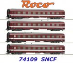 74109 Roco 4-dílný set vozů č.1- vlaku “Le Capitole”, SNCF