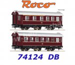 74124 Roco Set of 2 Passenger Coaches of the DB