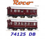 74125 Roco Set of 2 Passenger Coaches of the DB