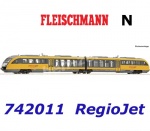 742011 Fleischmann N Diesel railcar 642 331-2, of the RegioJet