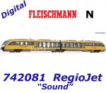742081 Fleischmann N Diesel railcar 642 331-2, of the RegioJet - Sound
