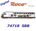 74718 Roco Double deck control cab coach 2nd class, type Bt "IC2020", of the SBB