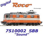 7510002 Roco Elektrická lokomotiva Re 4/4 II 11108 “Swiss Express”, SBB - Zvuk