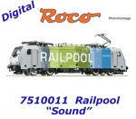 7510011 Roco Electric locomotive 186 295 of the Railpool - Sound