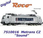 7510016 Roco Elektrická lokomotiva 386 012-9 Metrans CZ - Zvuk