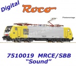 7510019 Roco Electric locomotive 189 993 of the MRCE, leased to SBB Cargo Int. - Sound