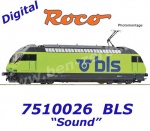 7510026 Roco Elektrická lokomotiva Re 465 009, BLS - Zvuk