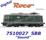 7510027 Roco Elektrická lokomotiva řady  Re 4/4 II , SBB - Zvuk