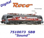7510073 Roco Elektr.lokomotiva 193 452 "Schweizpiercer", SBB Cargo  - Zvuk