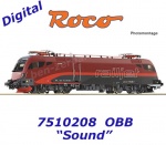 7510208 Roco Electric locomotive 1116 238 "Railjet" of the OBB - Sound