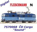 7570068 Fleischmann N Electric locomotive 372 007-5, CD Cargo - Sound