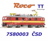 7580003 Roco TT Electric locomotive 372 008-3 "Bastard" of the CSD