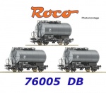 76005 Roco Set 3 cisternových vozů EVA, DB
