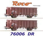76006 Roco Set 2 otevřených vozů řady Eos, DR
