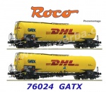 76024 Roco Set 2 cisternových vozů  řady Zans "GATX"
