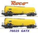76025 Roco Set 2 cisternových vozů  řady Zans "GATX"