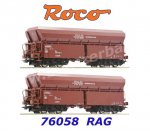 76058  Roco Set 2 samovýsypných nákladních vozů s uhlím, Ruhrkohle AG