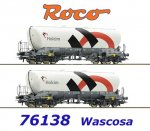 76138 Roco Set 2 silo vozů řady Uacns,  Wascosa/Holcim