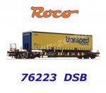 76223 Roco Nákladní vůz s polotrailerem Transped, DSB