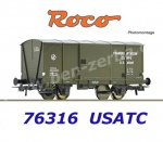 76316 Roco Covered goods wagon of the USATC