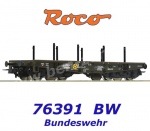76391 Roco  Heavy duty flat wagon of the “Bundeswehr”