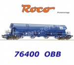 76400 Roco Four-axle swing-roof wagon, type Tadnpss, of the OBB