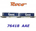 76418 Roco Dvojitý kontejnerový vůz se 2 kontejnery "Geest" AAE