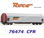 76474 RocoSliding tarpaulin wagon, type Rils, of the CFR Marfa