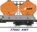 77002 Roco  Set of three silo wagons, type Uacs, of the AWT