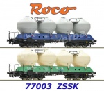 77003 Roco Set dvou silo vagonů, řady Uacs, ZSSK