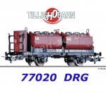 77020 Tillig Car for transport of limestone , of the DRG