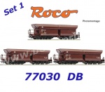 77030 Roco Set 3 samovýsypných vozů na rudu řady Faals 150, DB - Set č.1