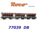 77039 Roco Set 3 vyklápěcích vozů řady  F-z 120, DB