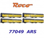 77049 Roco Set 4 uzavřených vagonů pro transport automobilů řady Hccrrs, ARS Altmann.