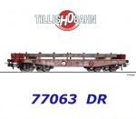 77063 Tillig Plošinový vůz řady Rmms 3960  s nákladem ocelových desek, DR