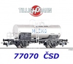 77070 Tillig Tank car type Uh/Rh, MLÉKO of the CSD