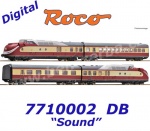 7710002 Roco  4-dílná turbínová vlaková jednotka řady 602, DB - Zvuk