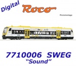 7710006 Roco Dieselová motorová jednotka řady 650, SWEG - Zvuk