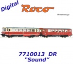 7710013 Roco Dieselová motorová jednotka  174 001 s přívěsným vozem , DR - Zvuk