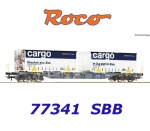 77341 Roco Container wagon type Sgnss  of the Cargo SBB