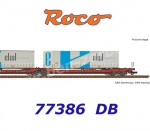 77386 Roco Dvojitý kontejnerový vůz řady Sdggmrs , DB