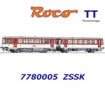 7780005 Roco TT Motorová jednotka  810 159 s přívěsným vozem, ZSSK