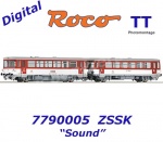 7790005 Roco TT Motorová jednotka  810 159 s přívěsným vozem, ZSSK - Zvuk