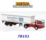 78151 Brekina  Tahač Roman Diesel s návěsem "Spezitex", H0