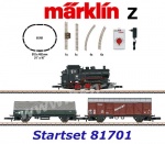 81701 Märklin Z Start set nákladního vlaku s parní lokomotivou řady 89