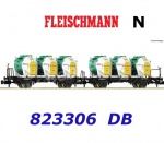 823306 Fleischmann N  Dvojitý kontejnerový vůz řady  BTs 50, DB