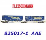 825017-1 Fleischmann N Dvojitý plošinový vůz T2000 s 2 polotrailery LKW Walter, AAE.