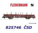 825746 Fleischmann N Swivel stake wagon type Kns of the CSD